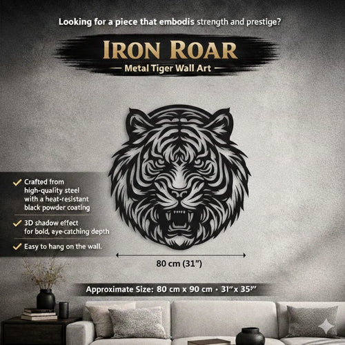 لوحة Iron Roar المعدنية - صورة رئيسية
